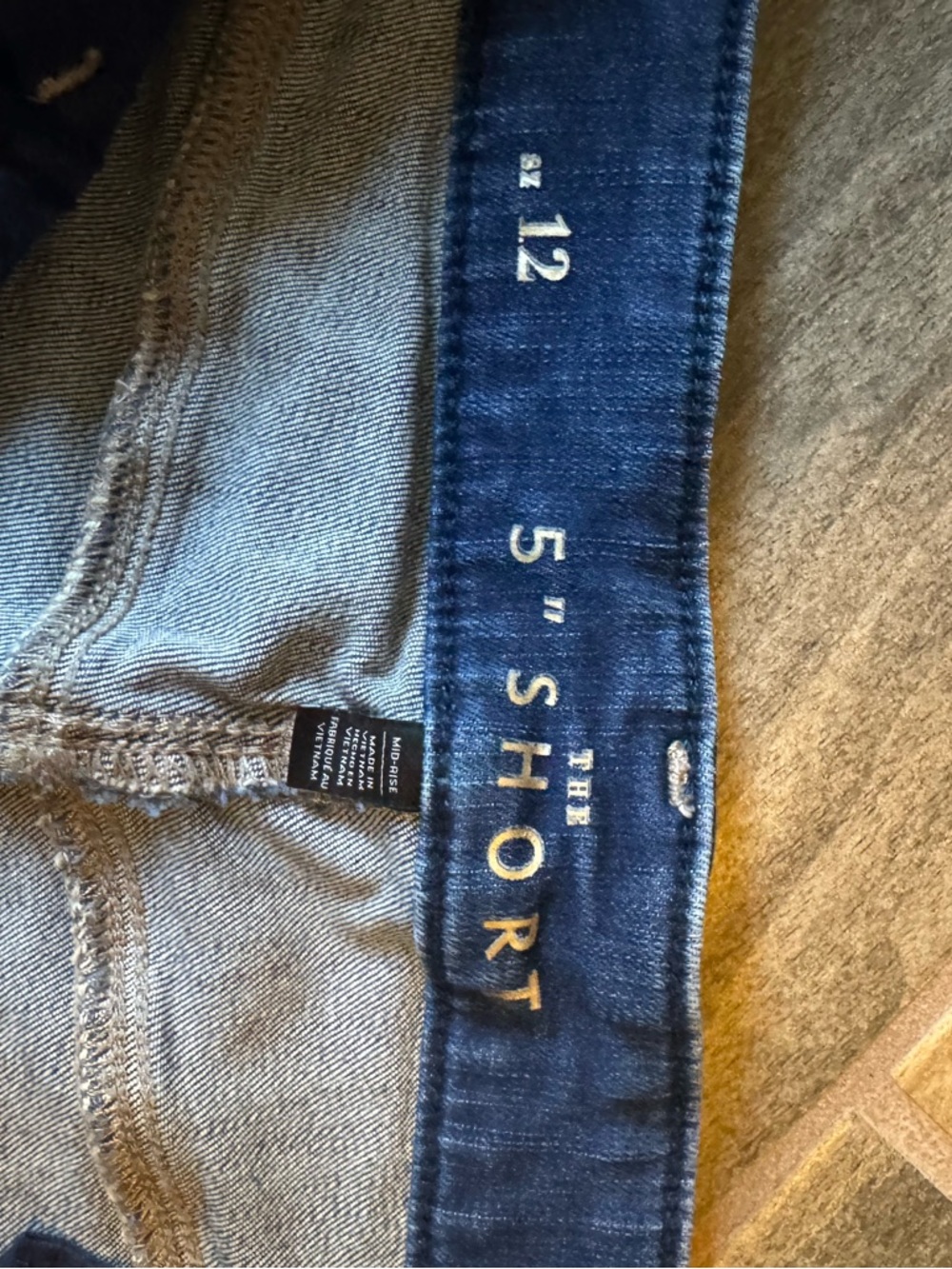 WHBM Dark Blue Denim Women's Shorts - Picture 2 of 4